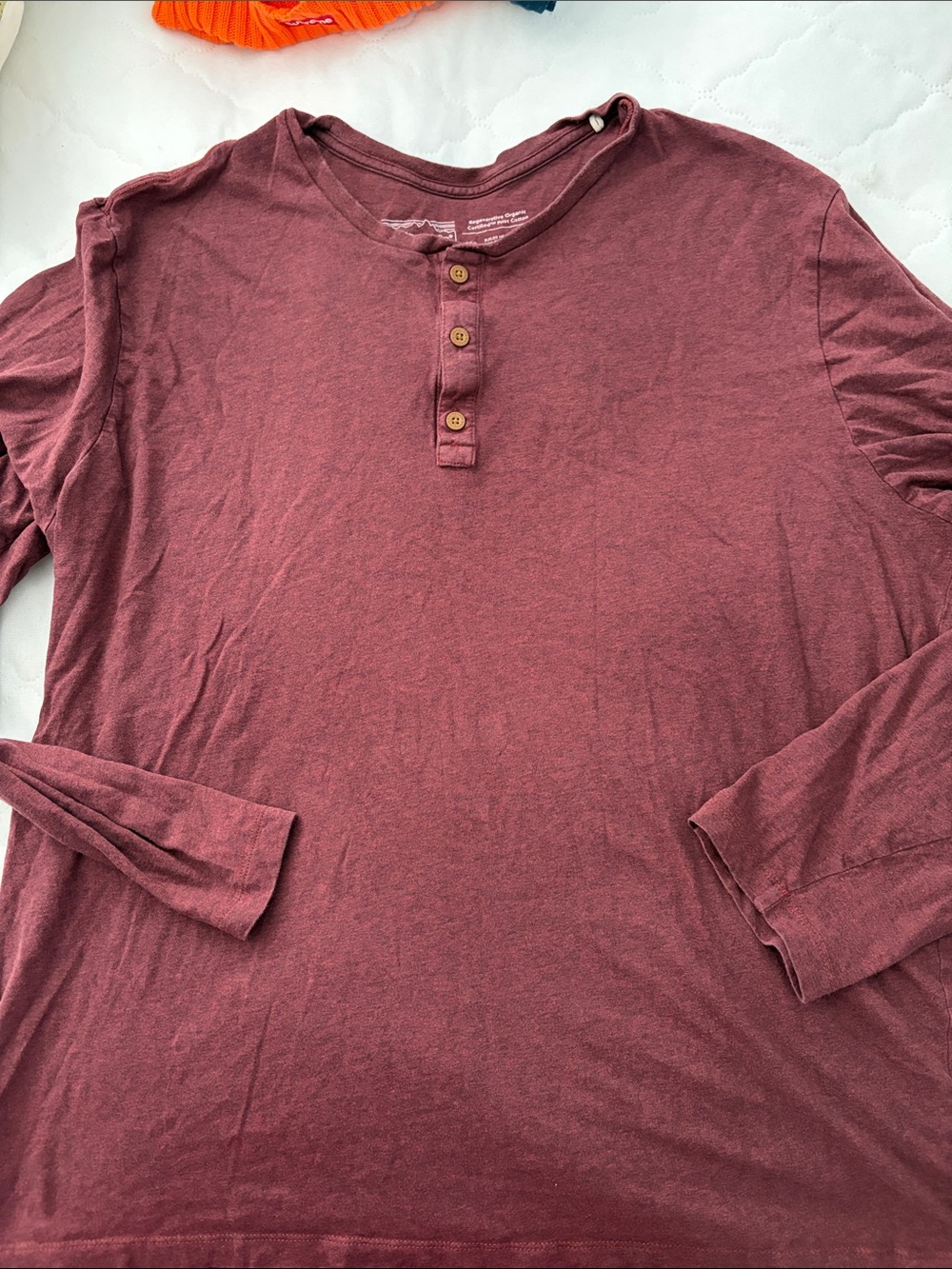 Patagonia Men's Long-Sleeve Henley in Wine